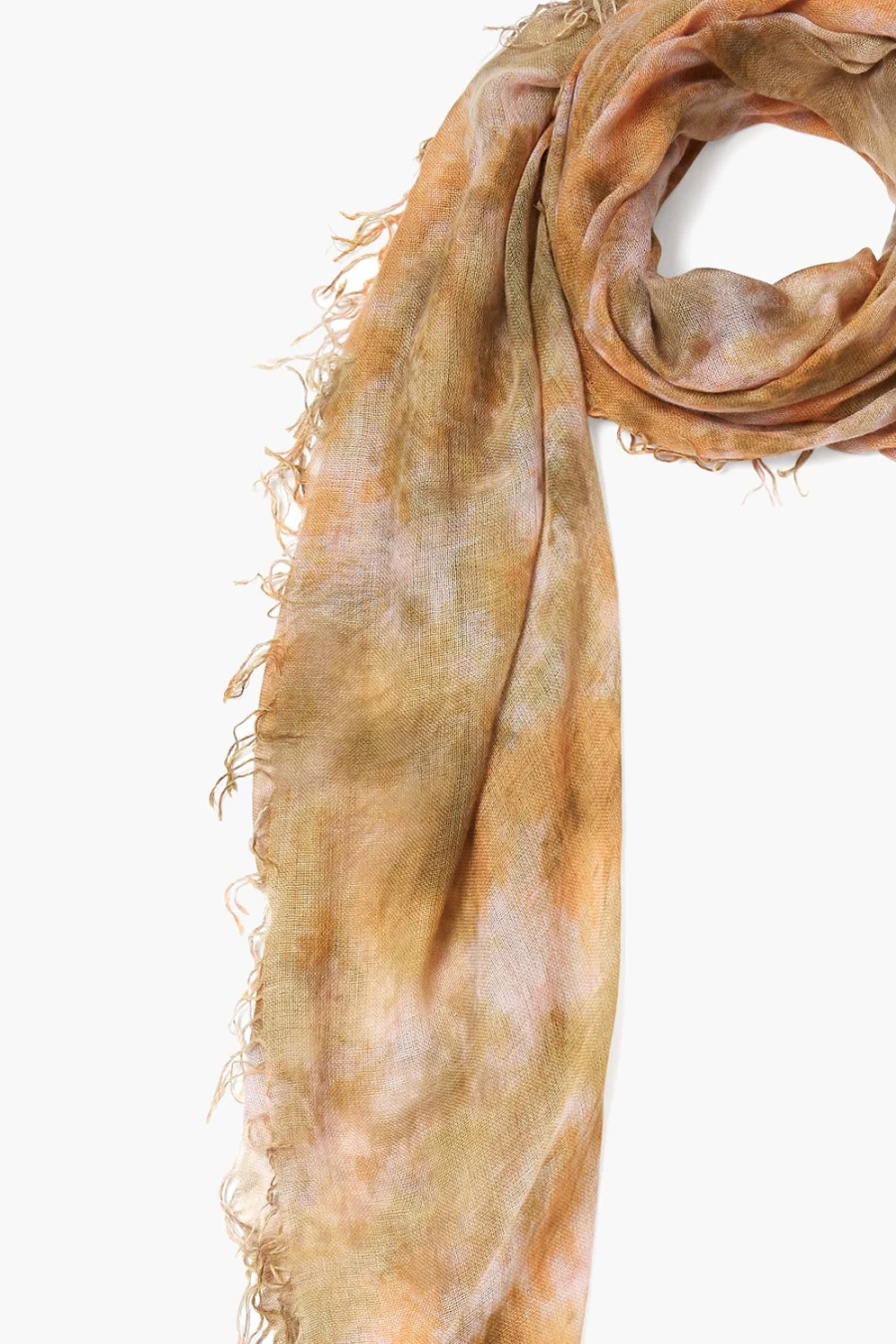 Chan Luu Women's Avocado Green Cashmere Silk Blend Scarf - Handmade Watercolor Design Luxury Wrap