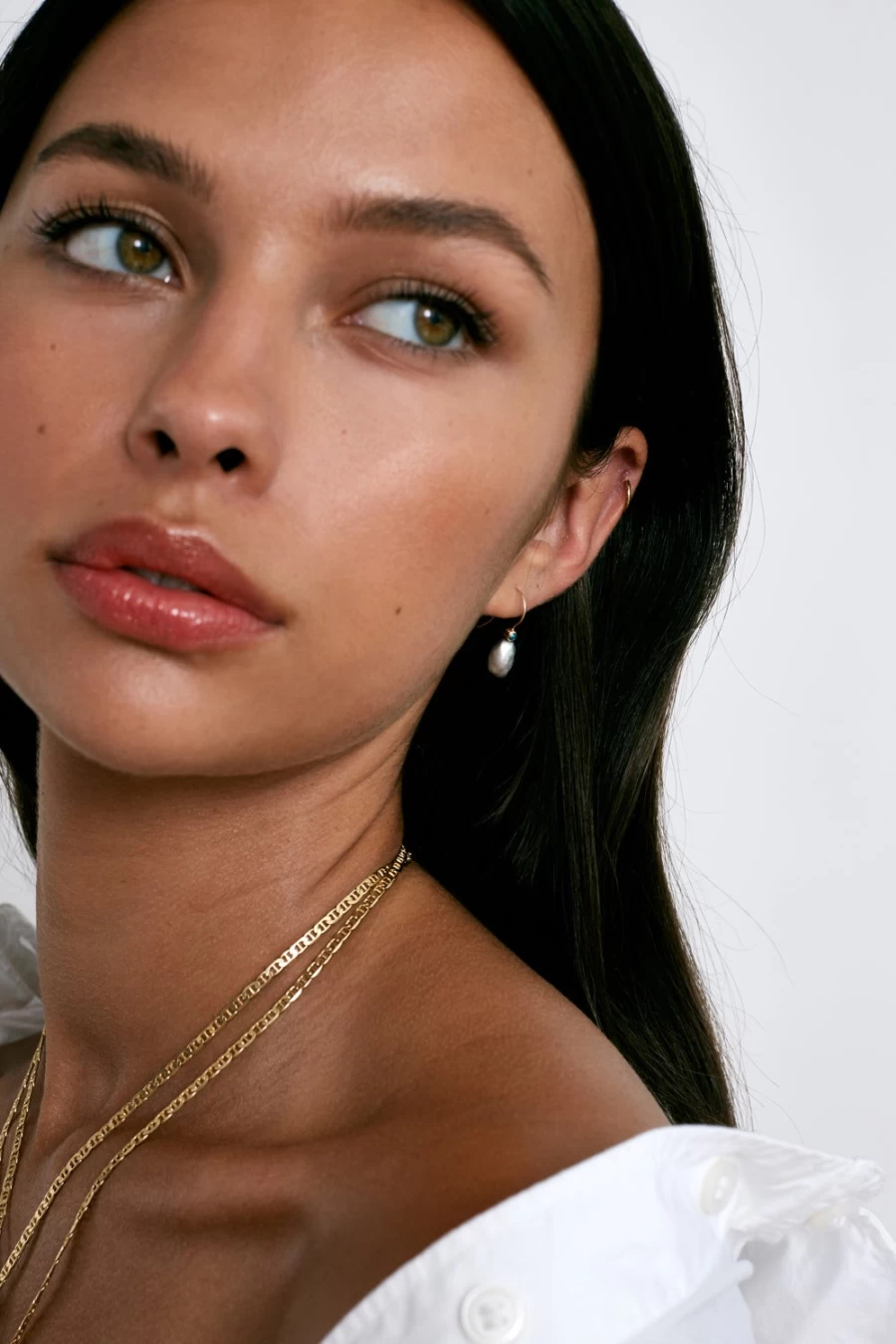 Chan Luu 14K Gold Koloa Grey Pearl Earrings for Women