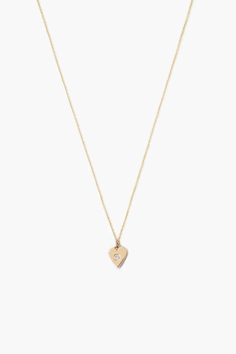 "Chan Luu Women's 14K Gold Heart Pendant Necklace With Diamond Accents"