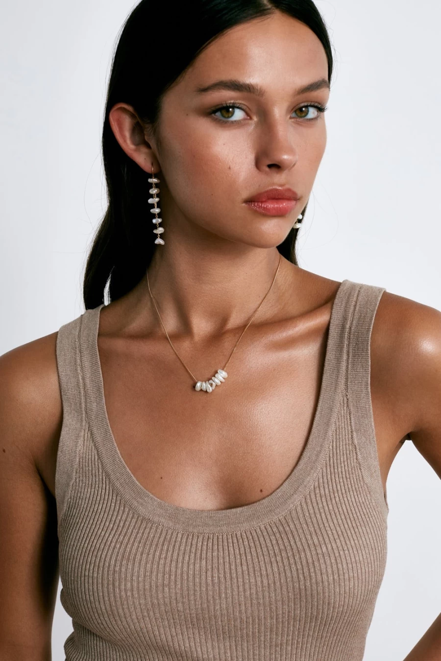 Chan Luu Women's Anini Thread-Thru Gold Earrings