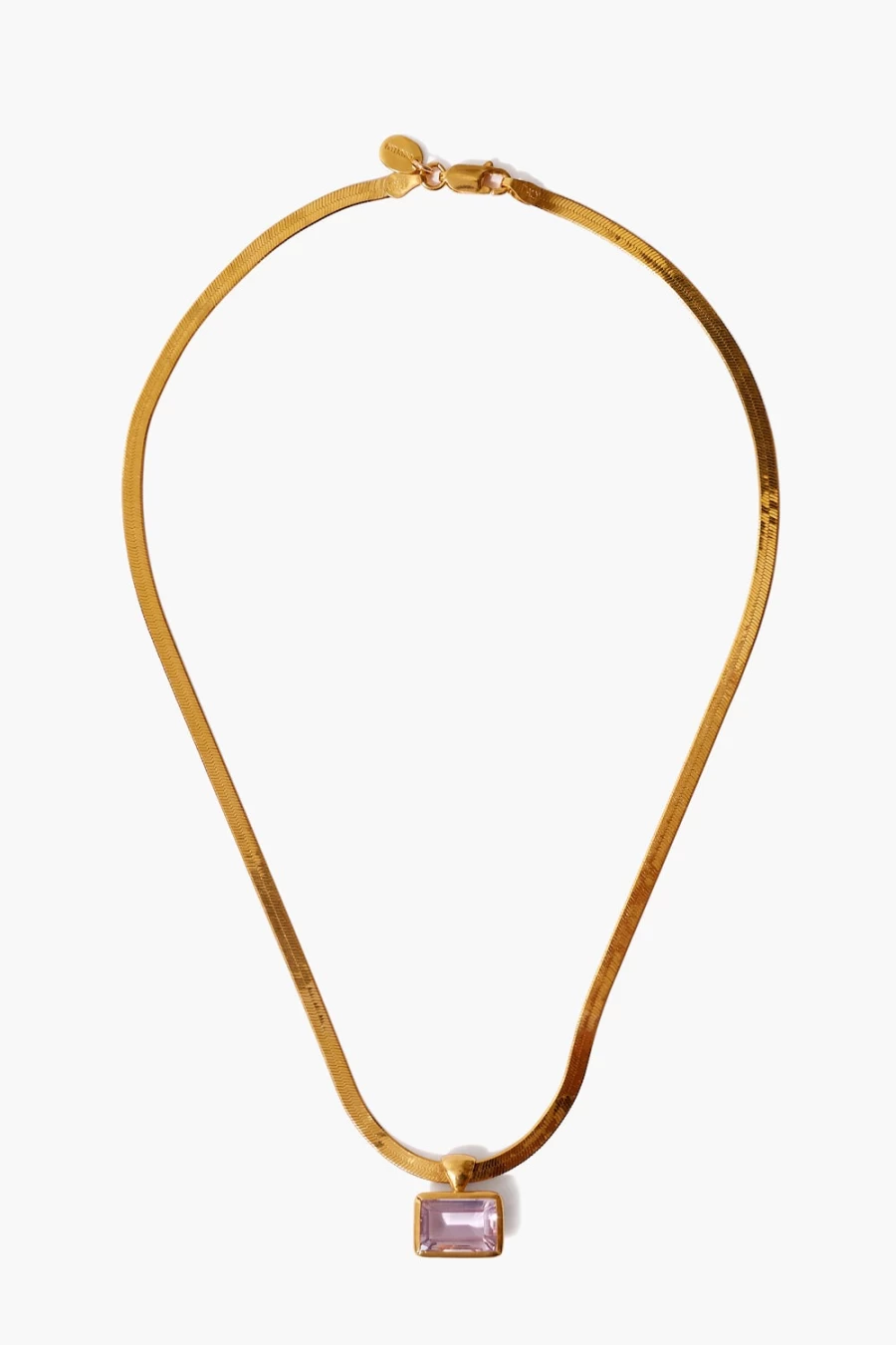 Chan Luu Women's Amethyst Herringbone Necklace - Handmade Bohemian Jewelry