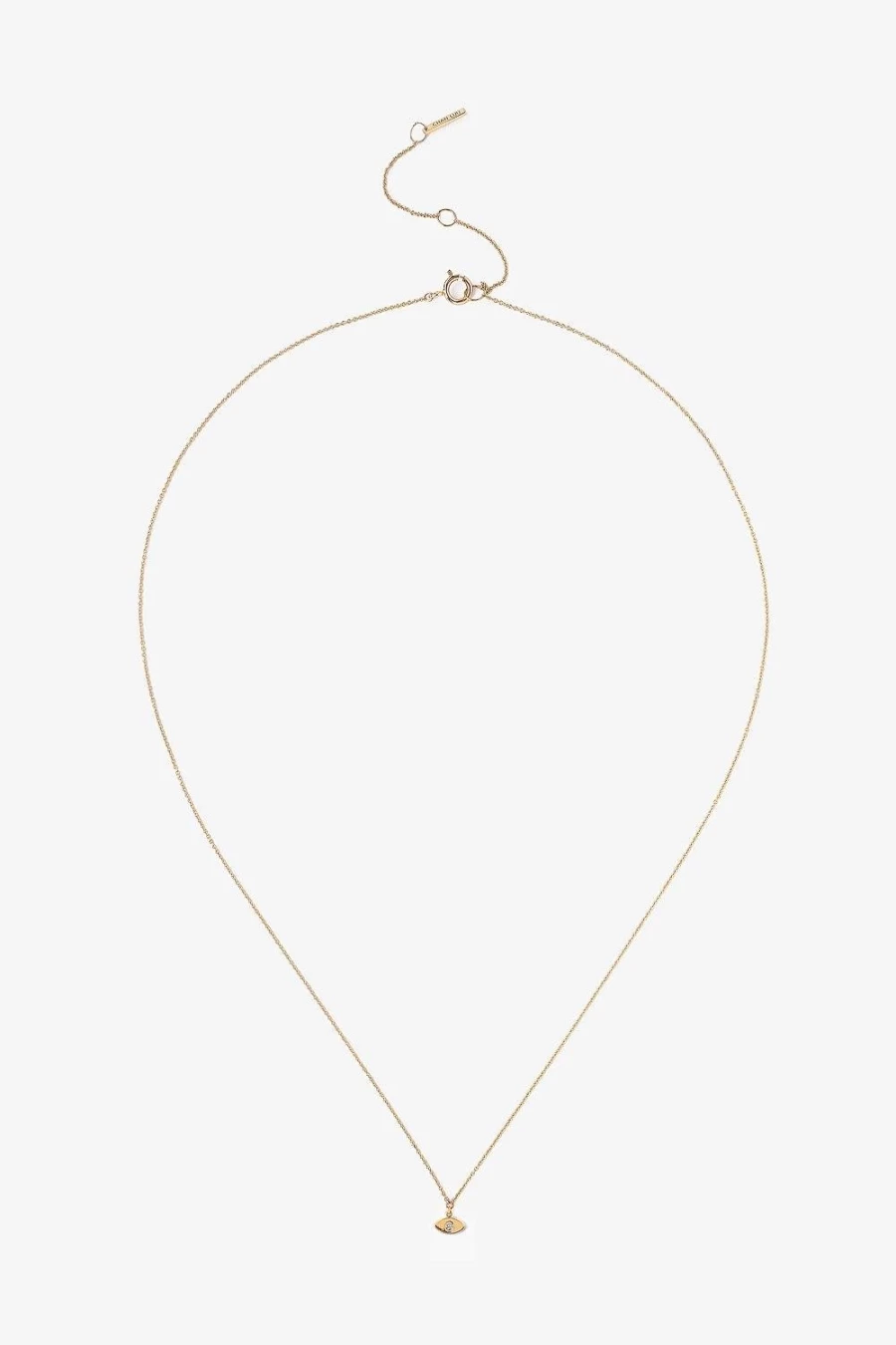 "Chan Luu Women's 14K Gold Evil Eye Necklace With Diamond Accents"