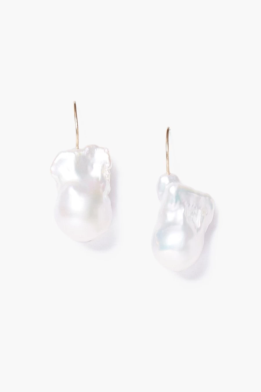 Chan Luu 14K White Gold Baroque Pearl Earrings for Women