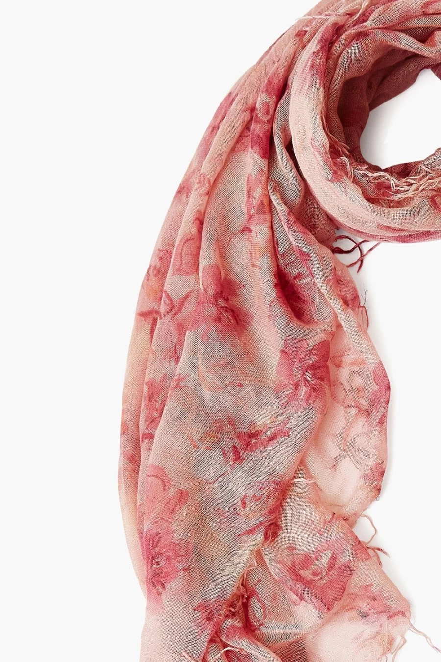 "Chan Luu Women's Mauve French Floral Cashmere Silk Scarf – Luxurious Wrap"