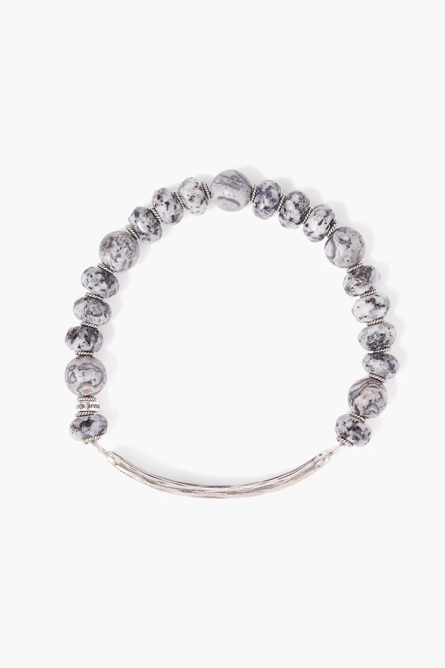 Chan Luu Women's Jasper and Silver Channel Bracelet – Handmade Boho Chic Jewelry