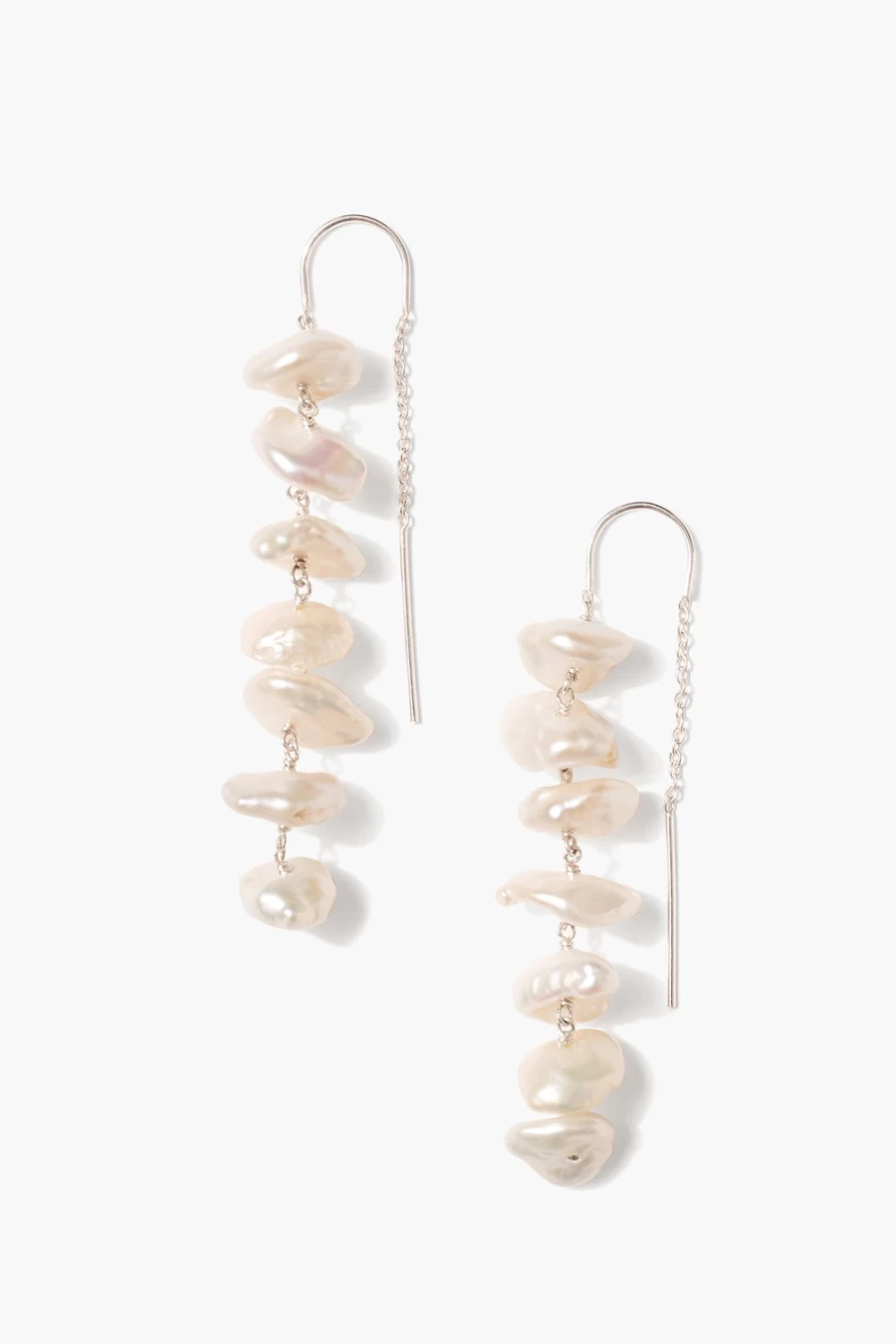 Chan Luu Women's Anini Thread Through Earrings in Sterling Silver