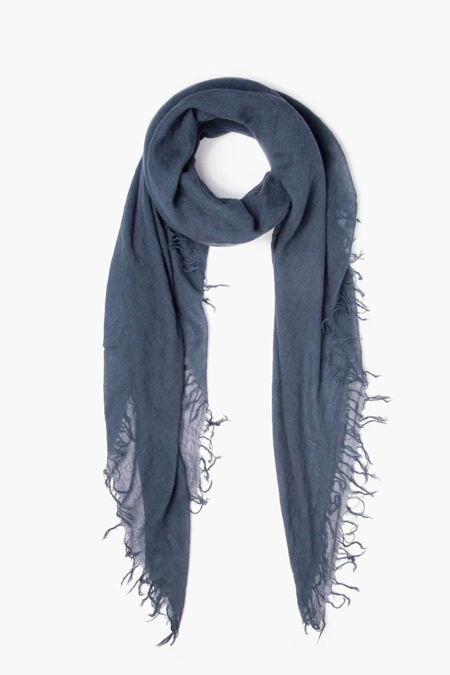 Chan Luu Women's Indigo Cashmere Silk Scarf - Luxurious Blend Wrap