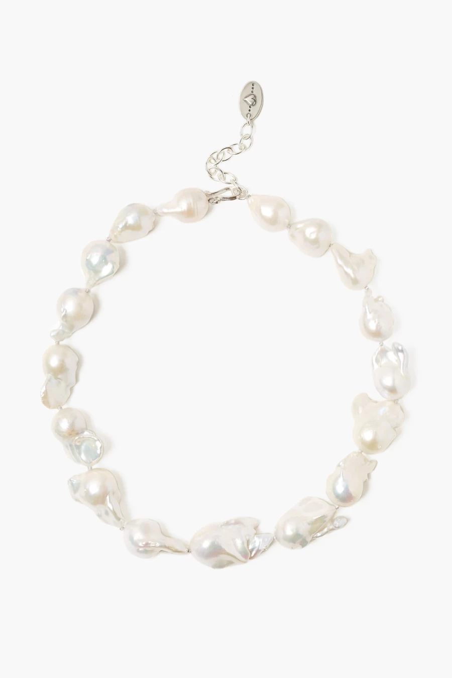 Chan Luu Women's White Baroque Pearl Collar Necklace - Elegant Luxury Jewelry