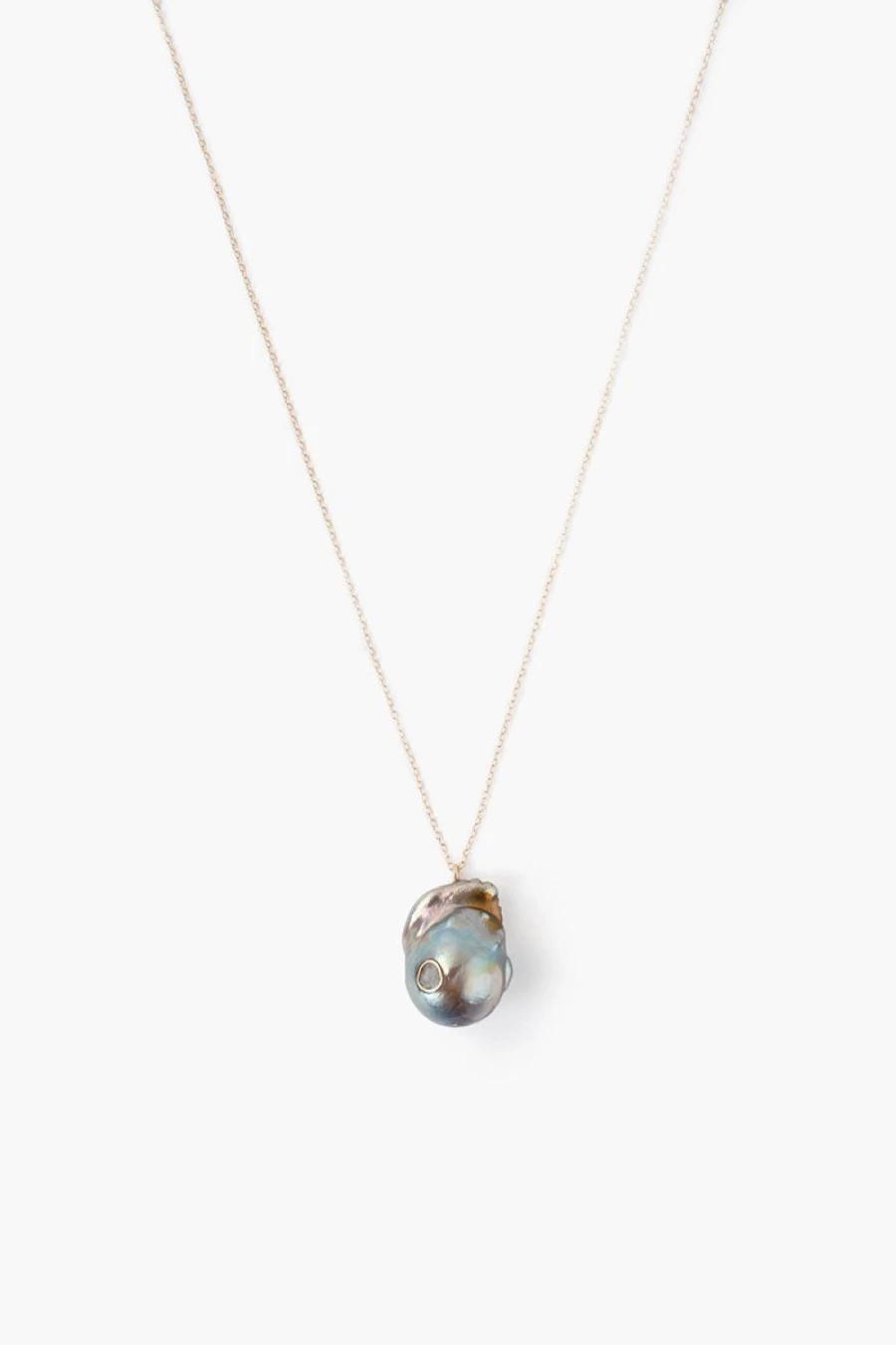 Chan Luu Women's 14K Gold Baroque Peacock Necklace with Diamonds