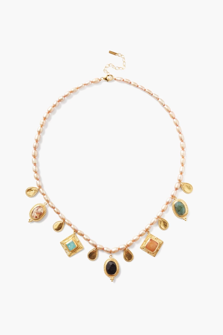 Chan Luu Women's Vignette Charm Mix Necklace - Bohemian Layered Beaded Jewelry