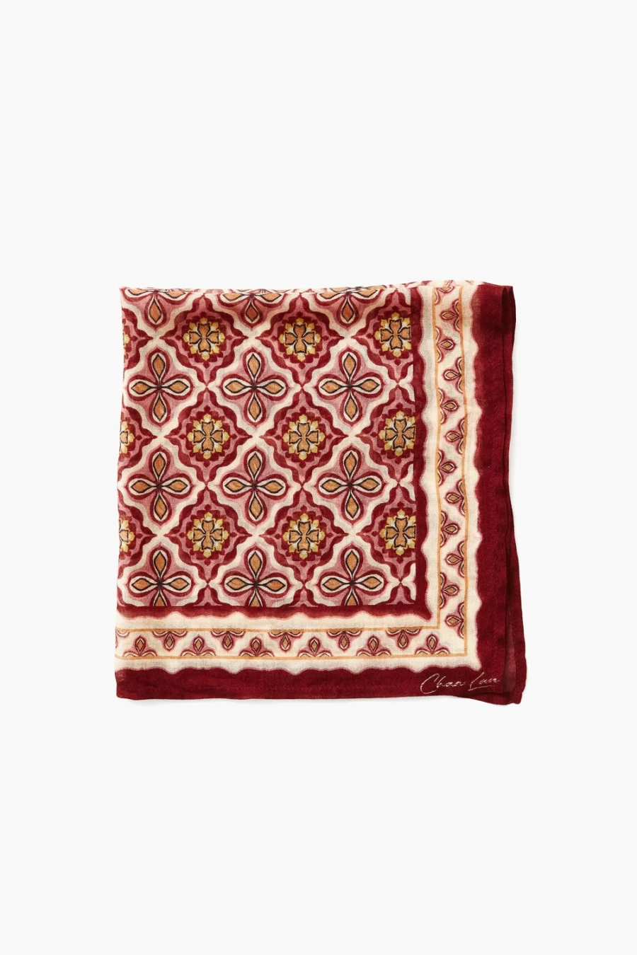 Chan Luu Women's Pomegranate Print Crux Bandana Scarf
