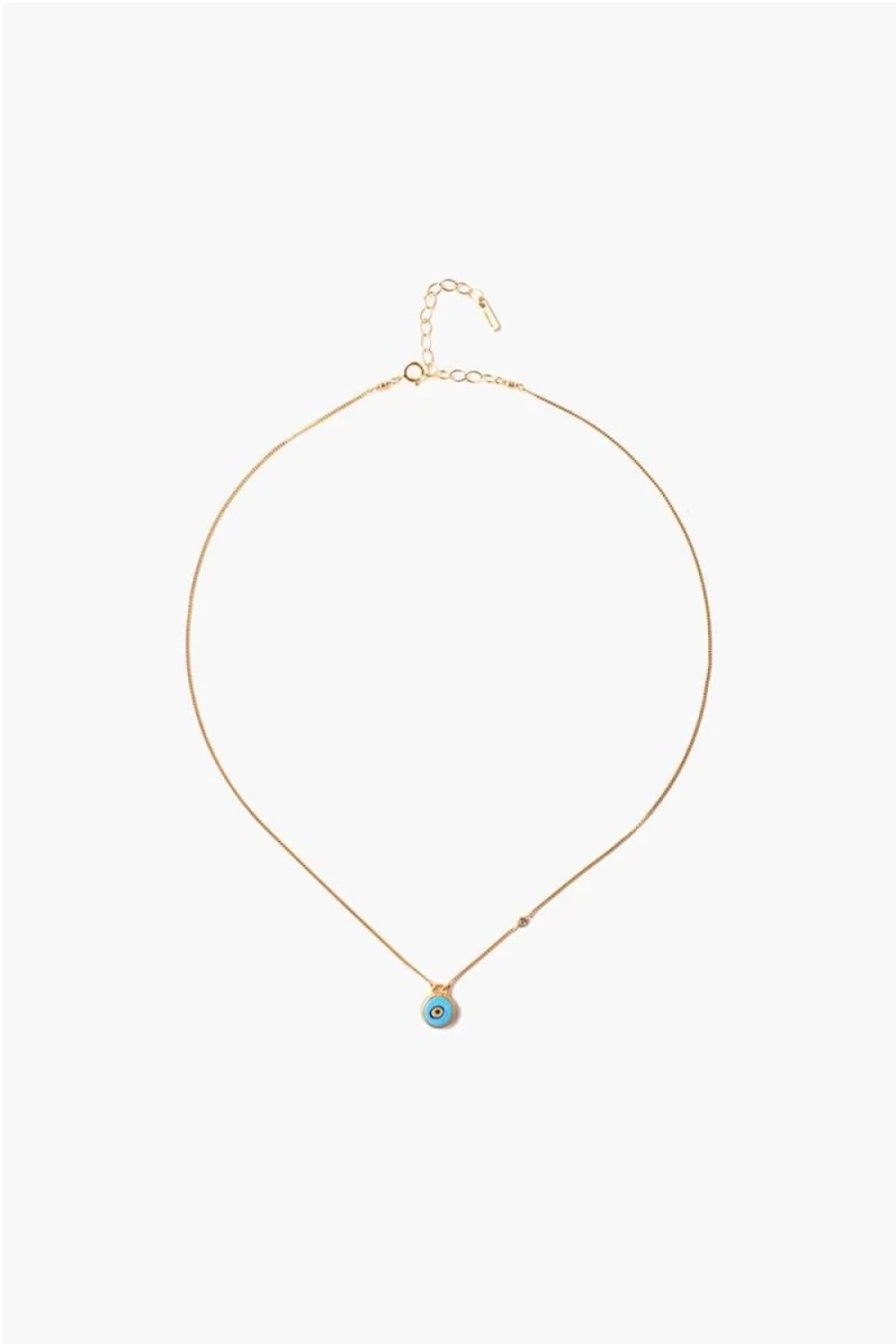 Chan Luu Turquoise Evil Eye Necklace for Women with Champagne Diamonds - Elegant Protective Jewelry