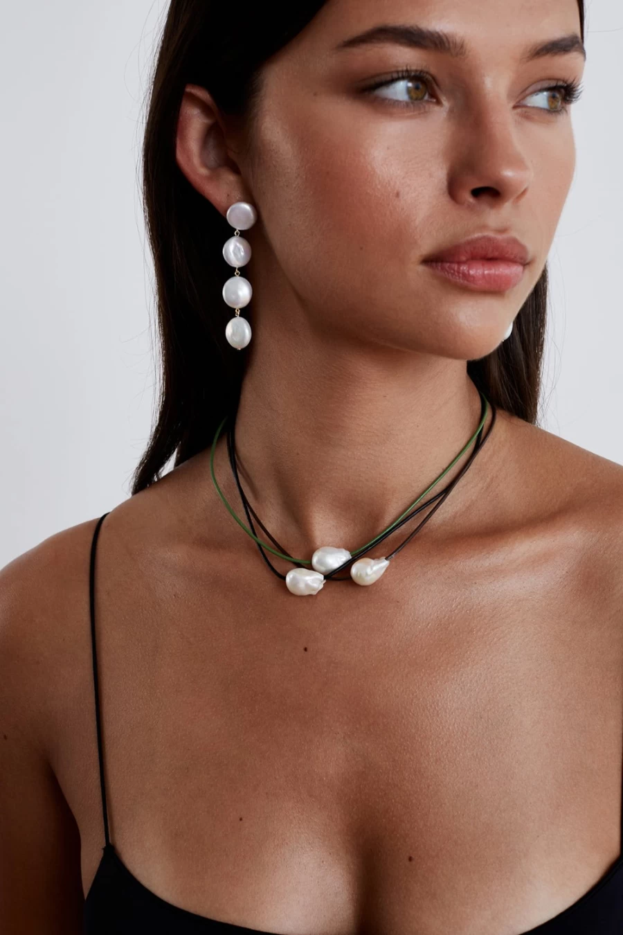 Chan Luu Women's Isla Pearl Necklace in Brown - Elegant Natural Pearl Jewelry