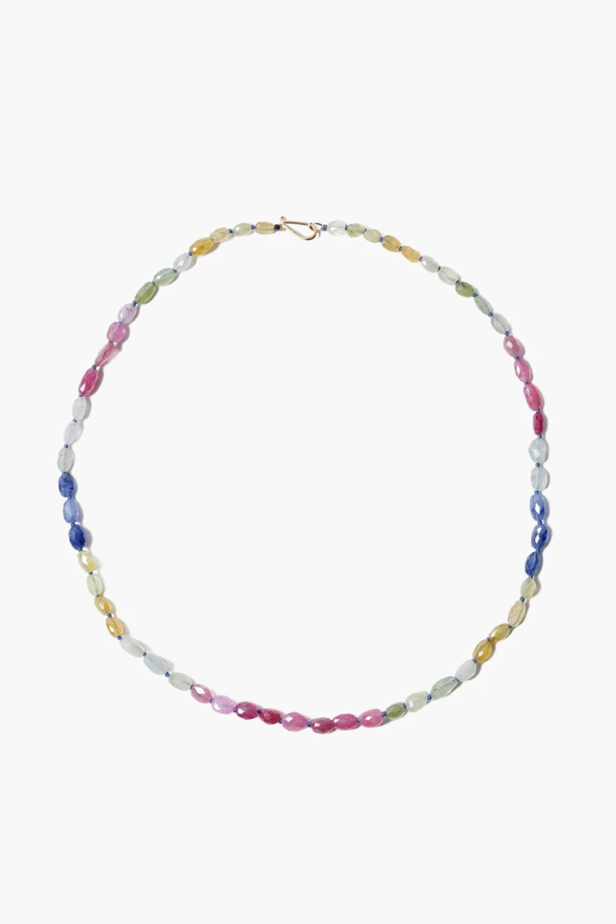Chan Luu Women's 14K Gold Oval Sapphire Beaded Necklace