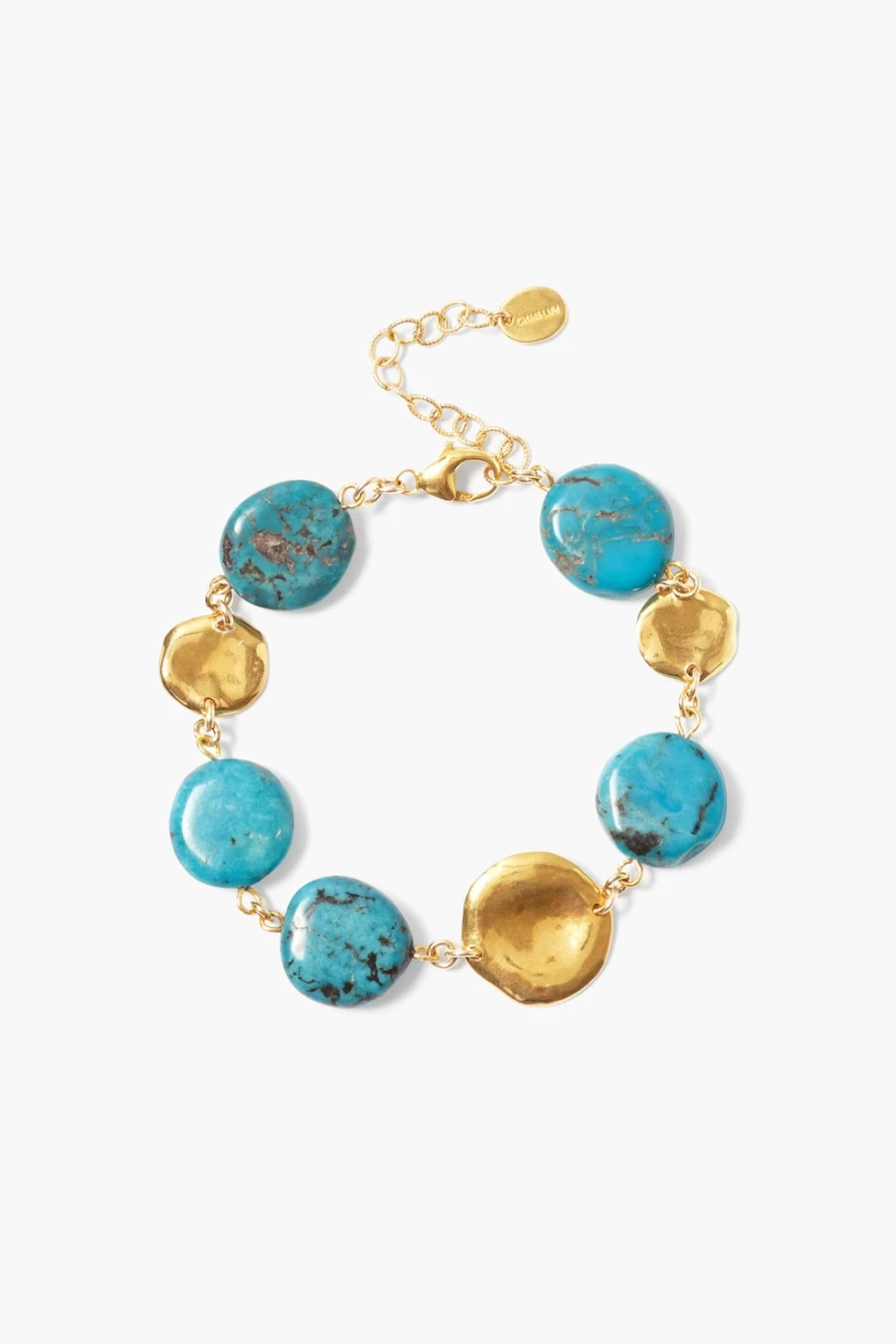 Chan Luu Women's Turquoise Coin Bracelet - Handmade Beaded Jewelry