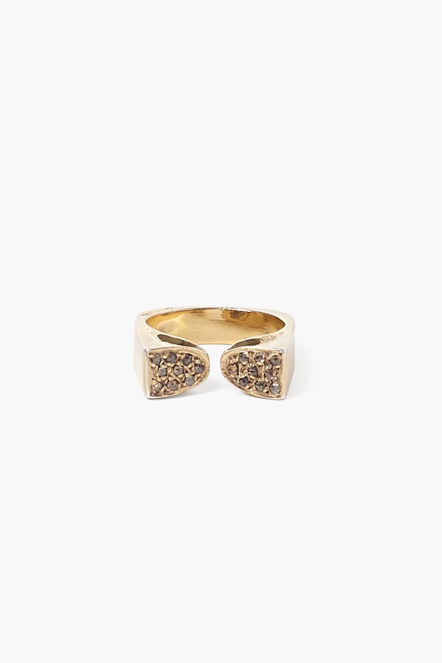 Chan Luu 14K Gold Diamond Duo Ring for Women - Elegant Stackable Ring
