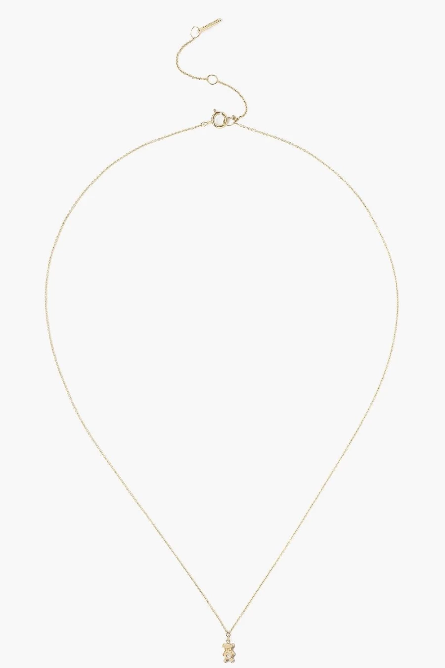Chan Luu 14K Gold Diamond Teddy Bear Pendant Necklace for Women