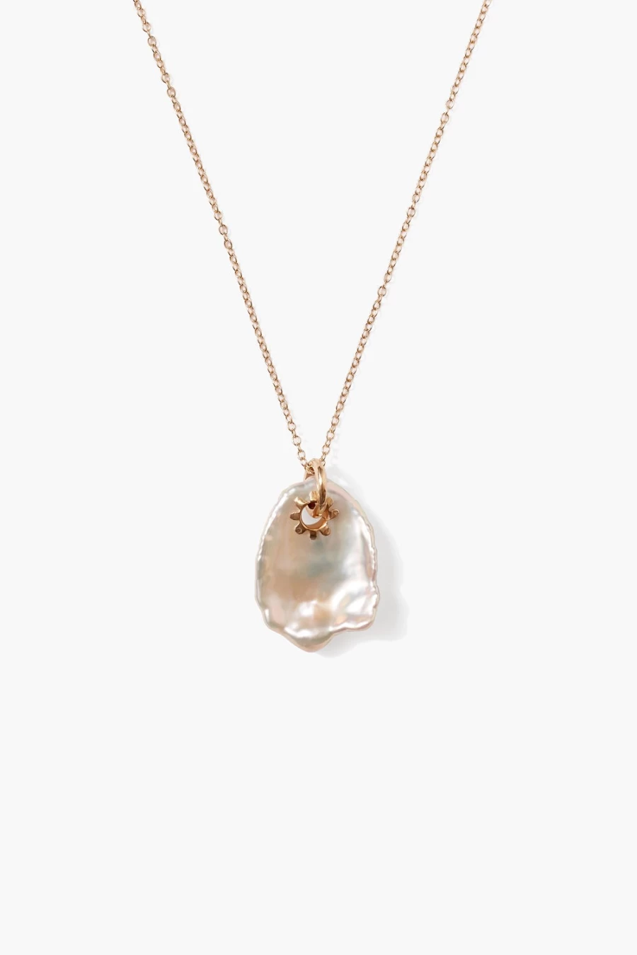 Chan Luu Women's 14K Gold Kilauea Necklace with White Pearl | Elegant Jewelry
