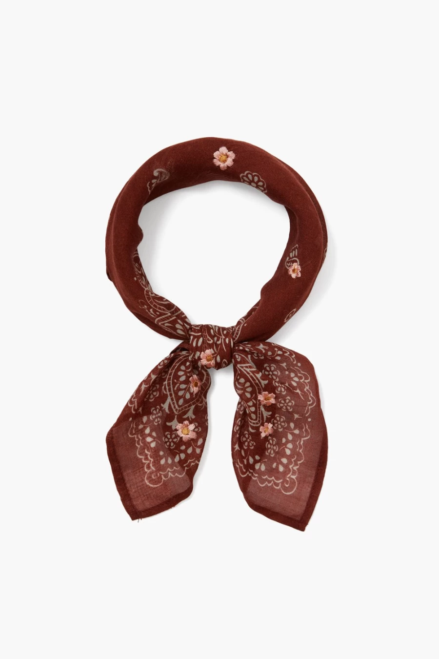 Chan Luu Women's Picante Embroidered Bandana - Stylish Floral Design Fashion Scarf