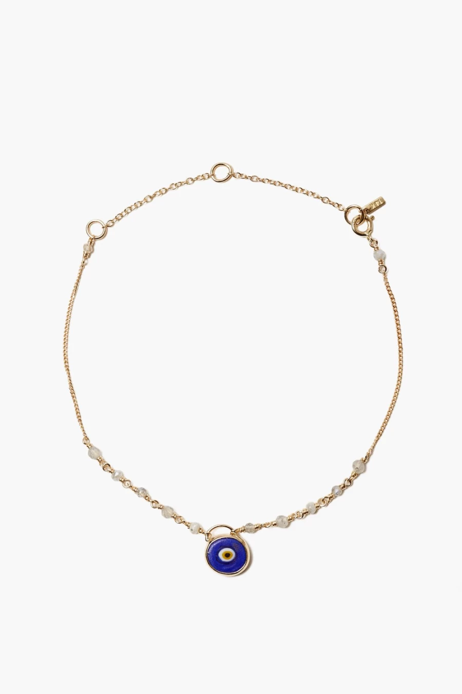 "Chan Luu Women's 14K Blue Evil Eye Charm Bracelet – Protective Beaded Jewelry"