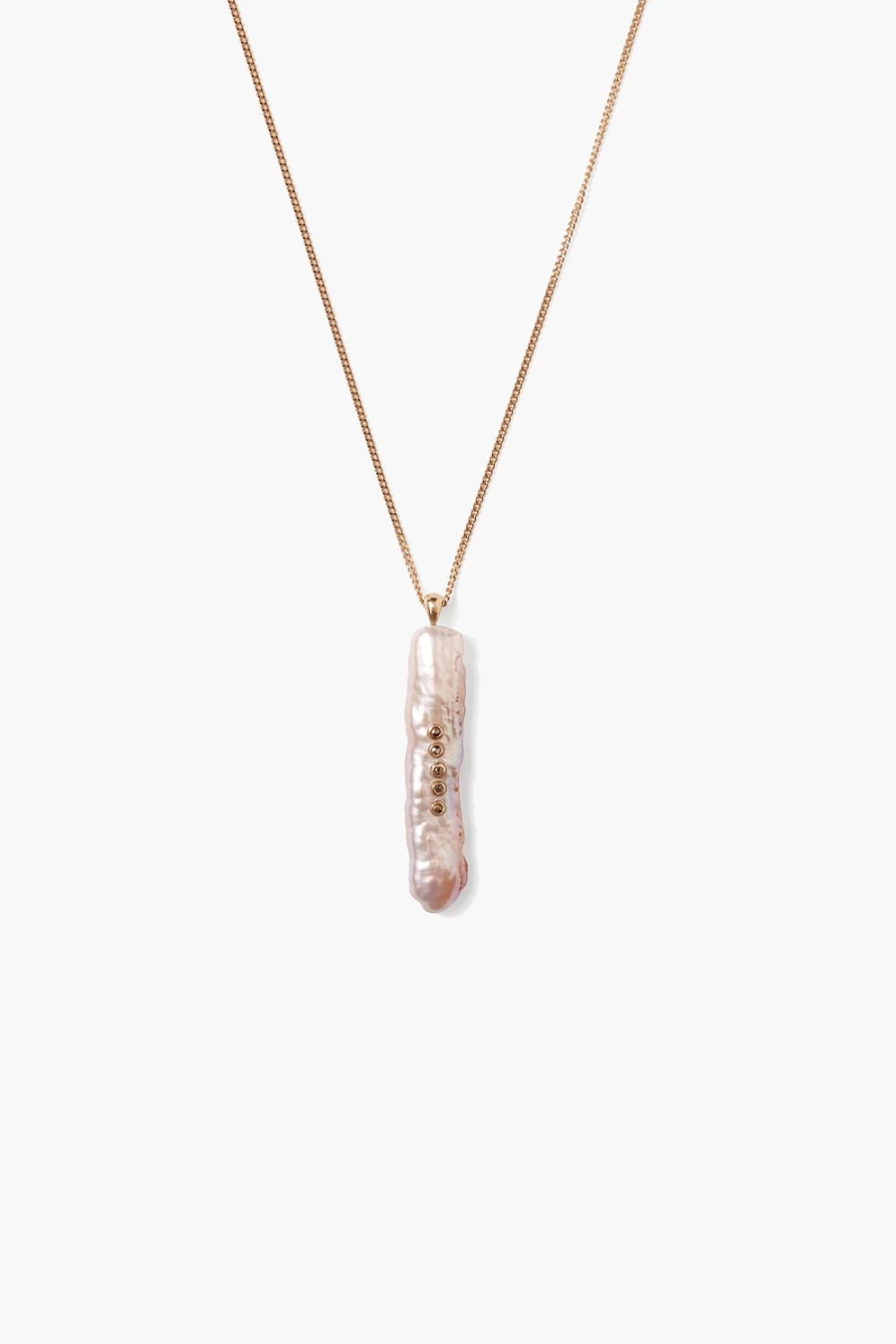 Chan Luu 14K Gold Haena Necklace with Pink Pearl for Women