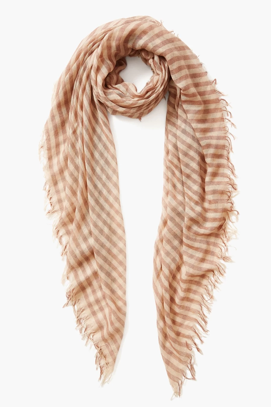 Chan Luu Women's Cognac Linea Cashmere Silk Scarf - Luxurious Blend for Elegant Style