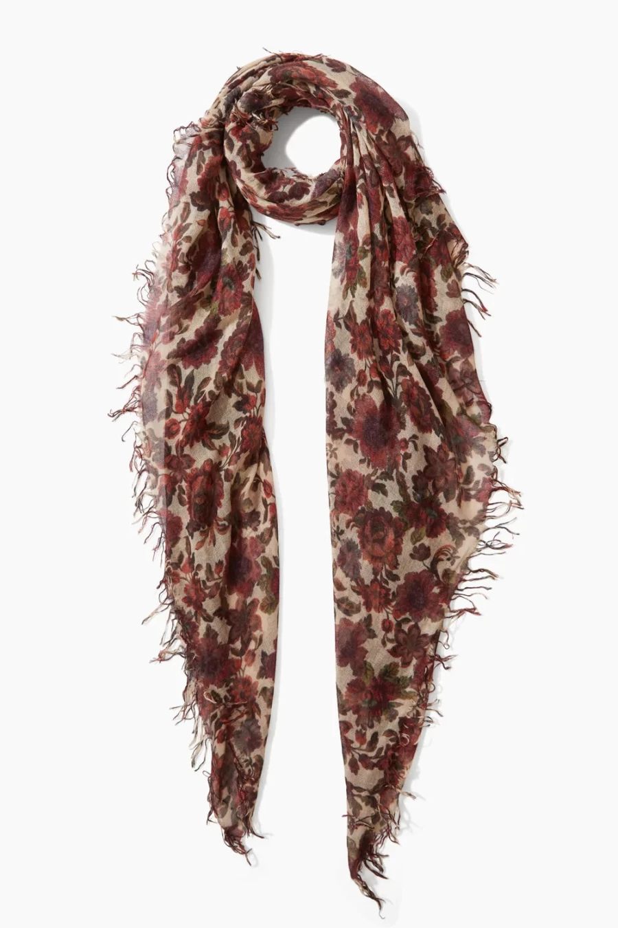 Chan Luu Women's Cedar Garden Cashmere Silk Scarf Luxury Wrap Shawl