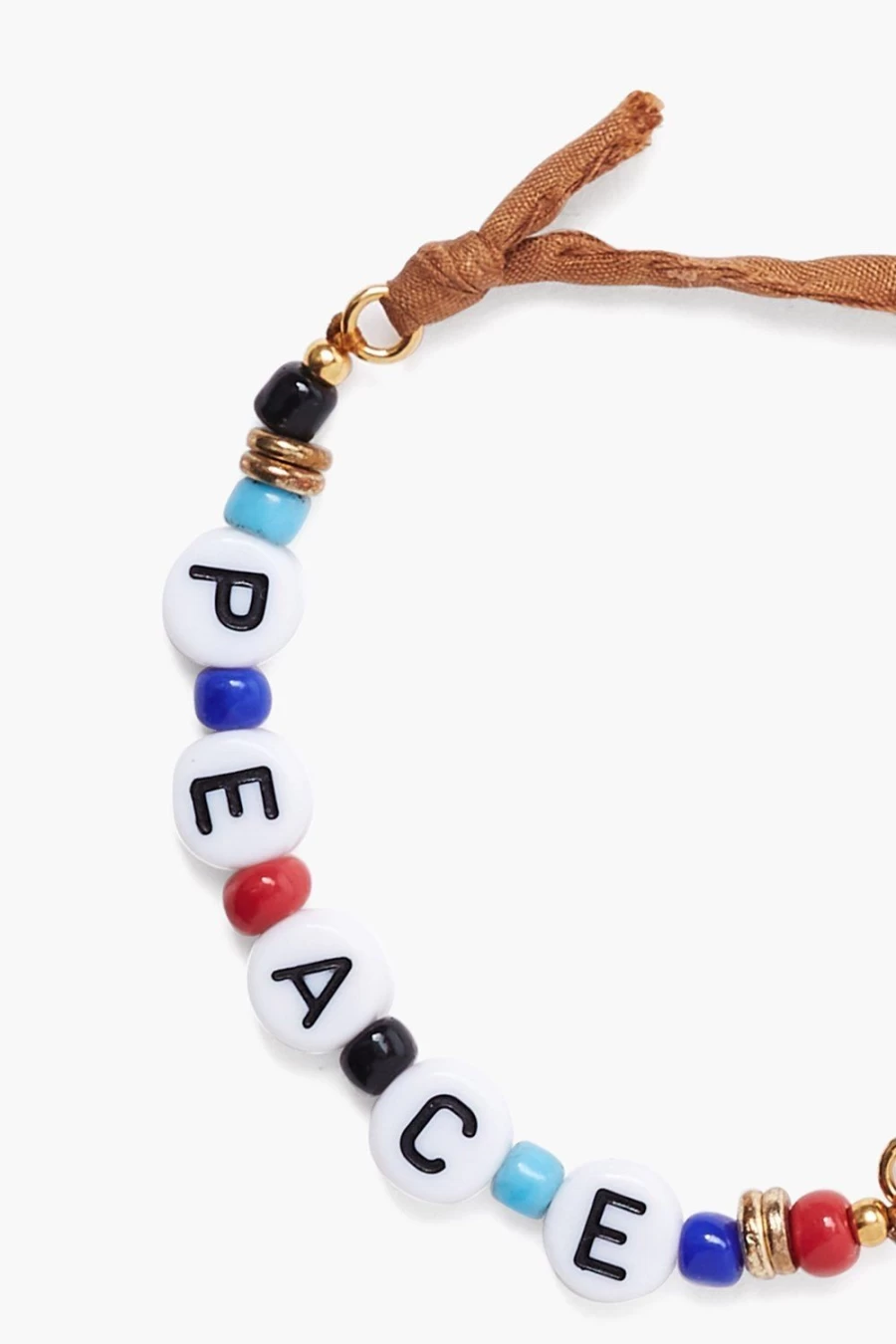 Chan Luu Women's Peace Beaded Bracelet - Ethical Fashion Initiative Handmade Jewelry