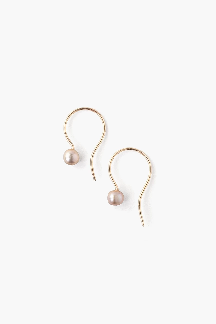"Chan Luu Women's 14K Gold Taupe Pearl Drop Earrings – Elegant Dangle Jewelry"