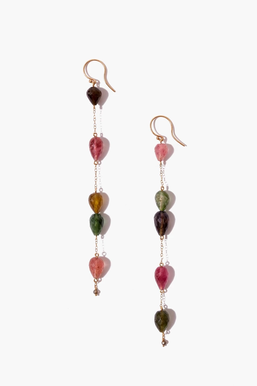 "Chan Luu 14K Gold Raindrop Earrings for Women - Elegant Dangle Hoop Earrings"