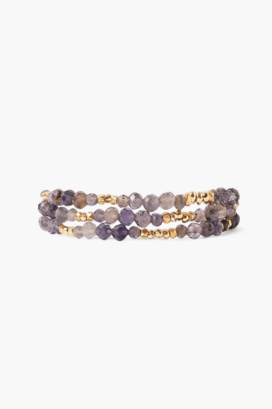 Chan Luu Women's Iolite Gold Granada Naked Wrap Bracelet