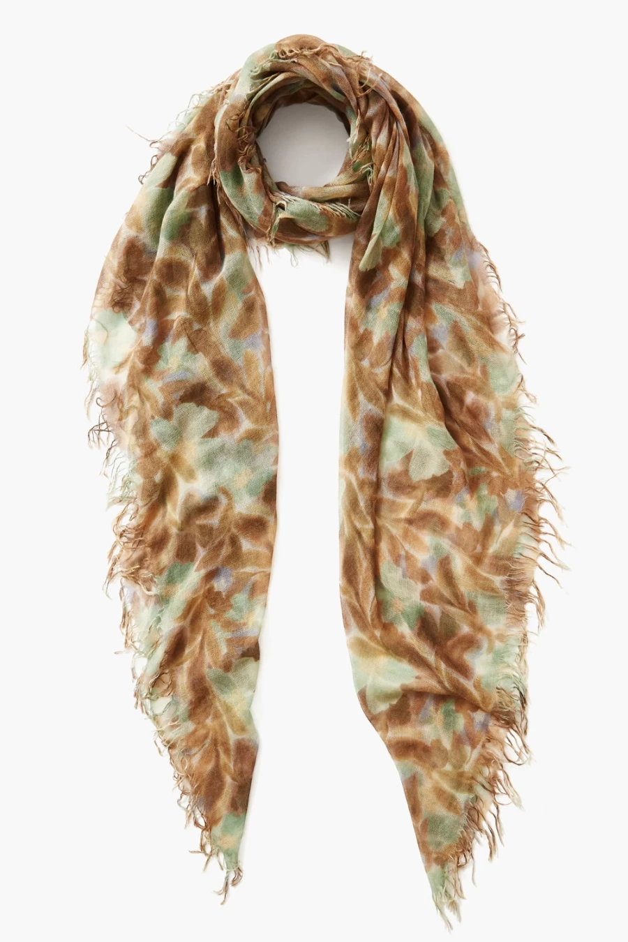 Chan Luu Women's Turquoise Floral Cashmere Silk Scarf - Luxurious Soft Wrap