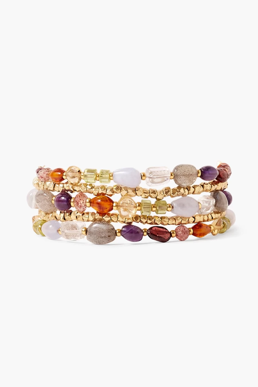 Chan Luu Women's Jubilee Naked Wrap Bracelet - Multi Mix Beaded Boho Style Handmade Jewelry