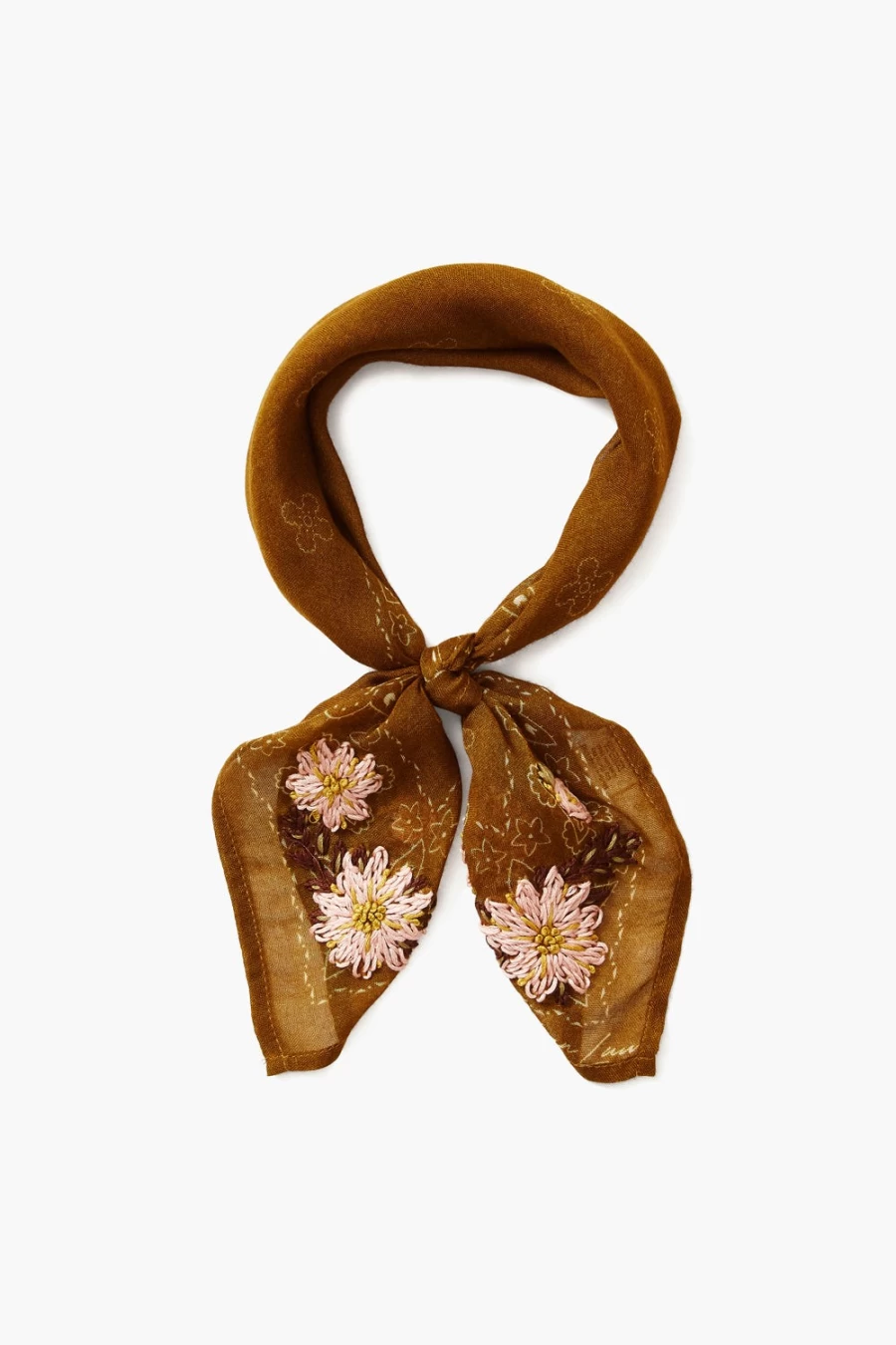 Chan Luu Women's Floral Embroidered Bandana - Stylish Tapenade Scarf for Women
