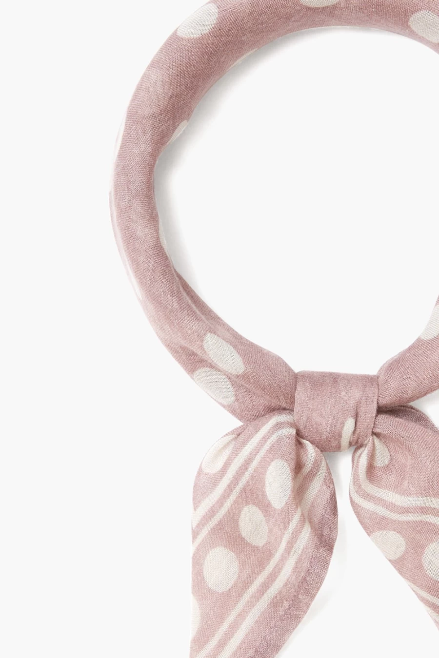 Chan Luu Women's Woodrose Polka Dot Bandana Scarf - Floral Print Fashion Accessory