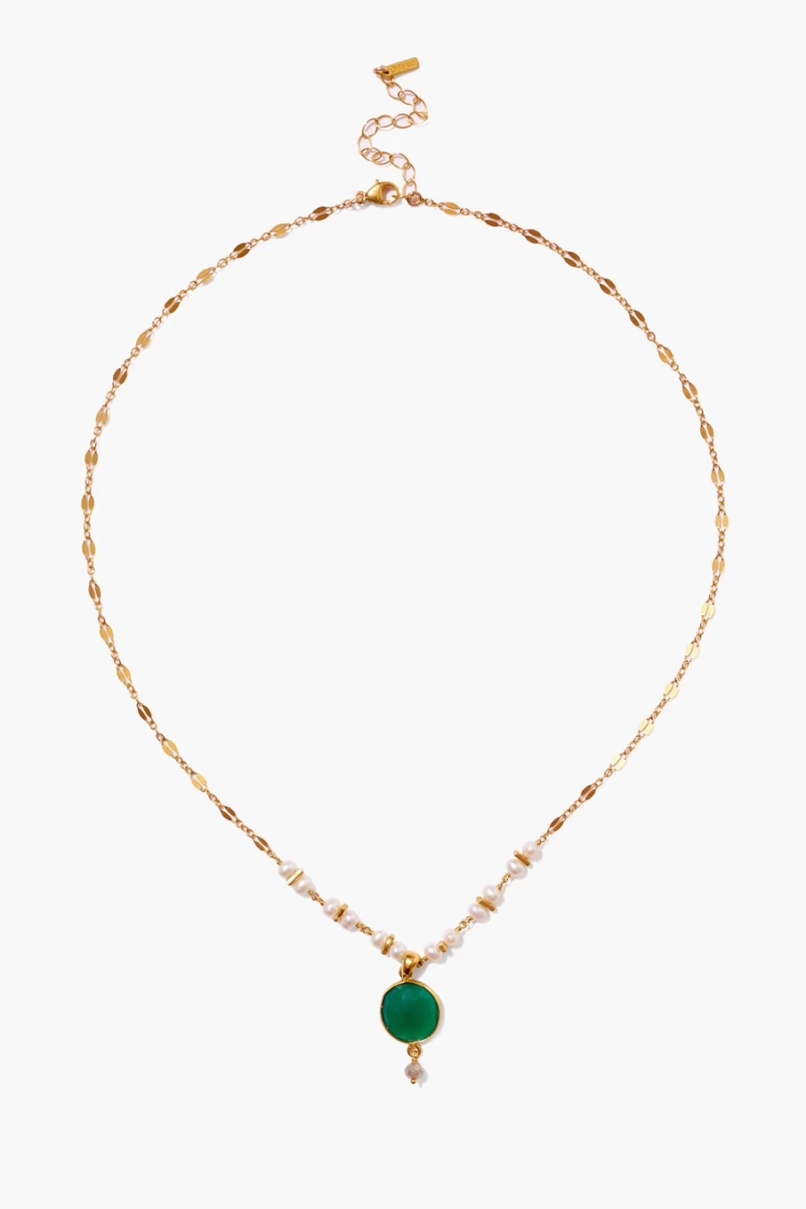 Chan Luu Women's Aventurine Stone and Pearl Pendant Necklace