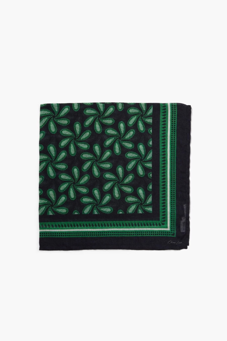 Chan Luu Women's Delhi Paisley Bandana Scarf in Black