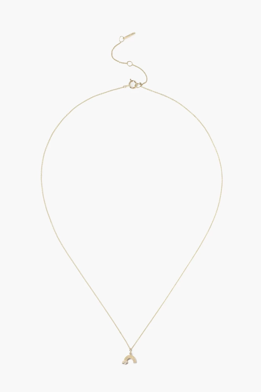 Chan Luu 14K Gold Rainbow Diamond Necklace for Women - Elegant Inlay Design