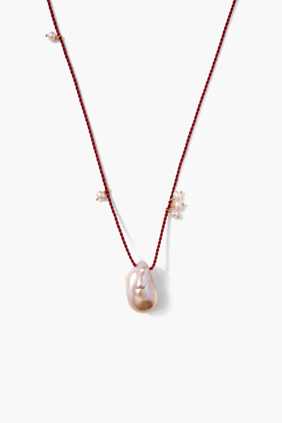 Chan Luu Women's Rosario Necklace with Pink Pearl - Handcrafted Boho Chic Jewelry