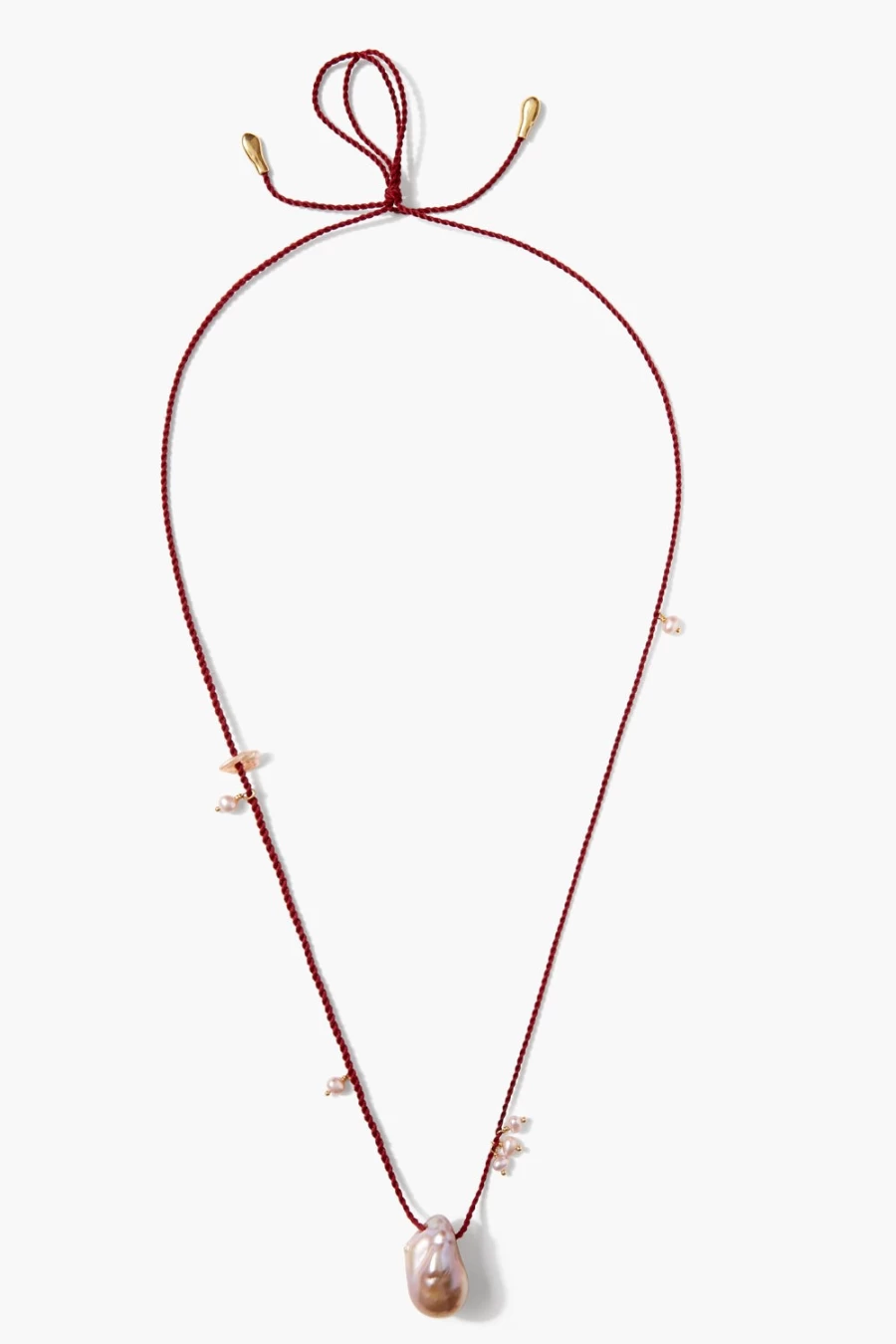 Chan Luu Women's Rosario Necklace with Pink Pearl - Handcrafted Boho Chic Jewelry