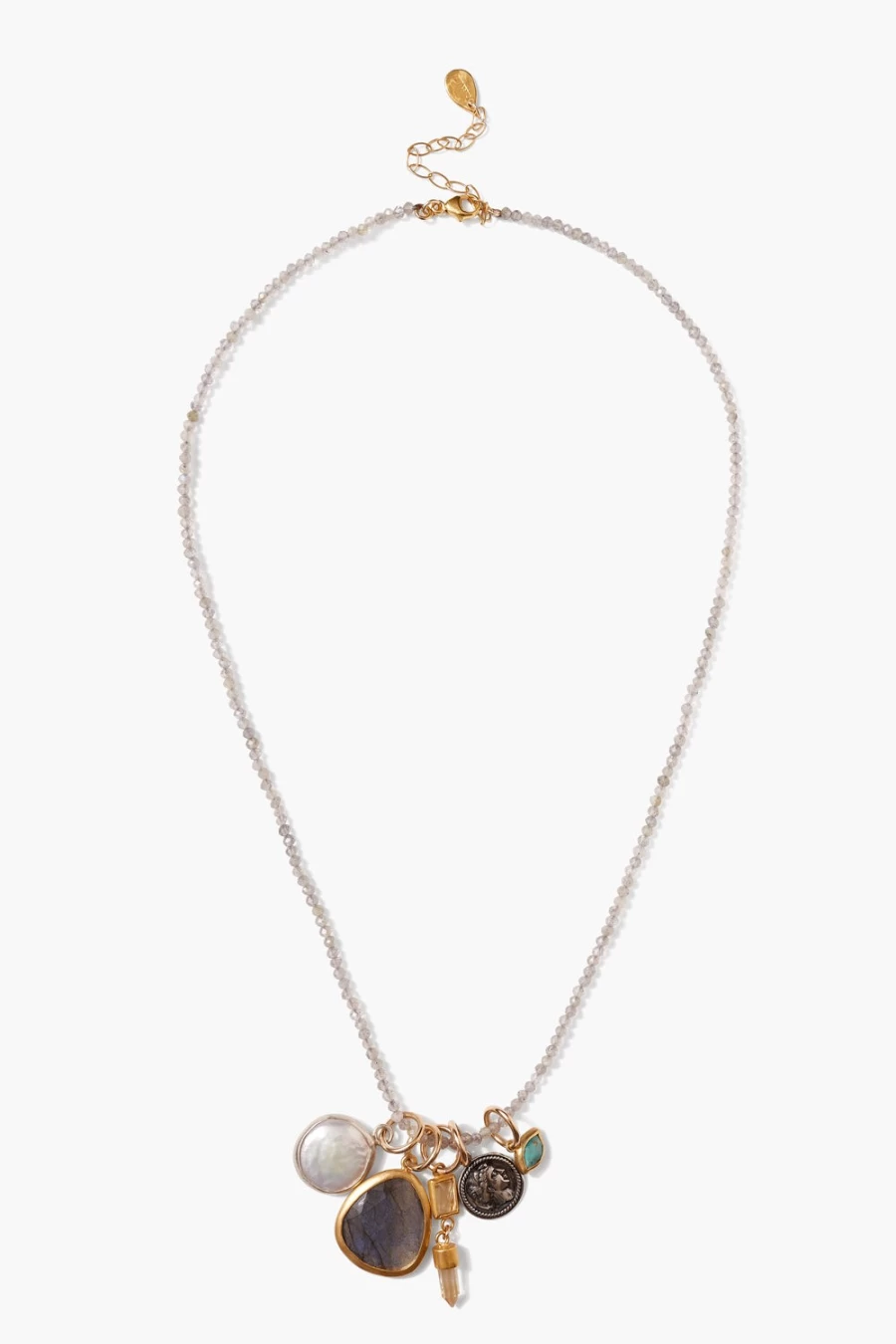 Chan Luu Hypatia Labradorite Charm Necklace for Women