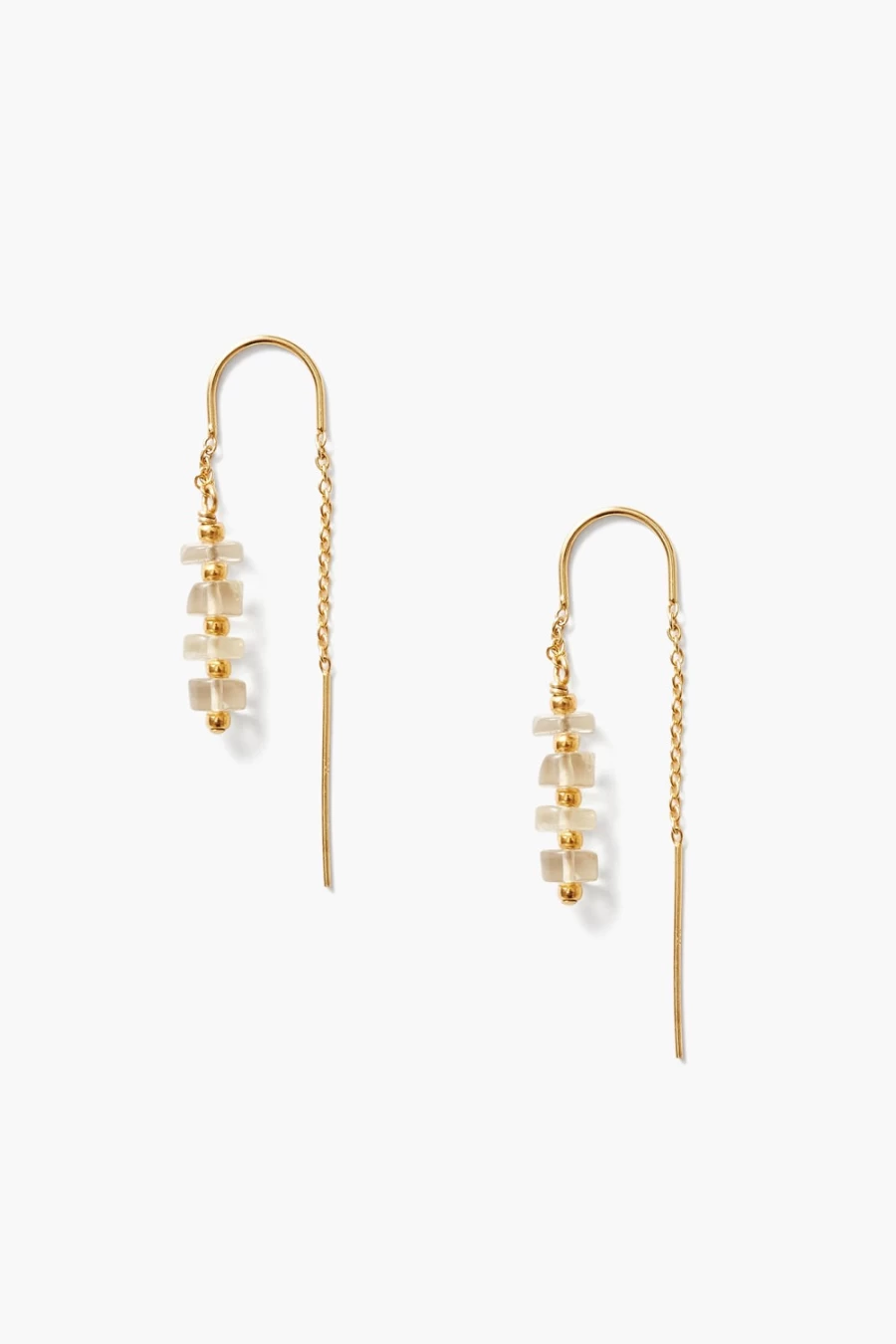 Chan Luu Women's Quartz Thread-Through Lantern Earrings - Handcrafted Bohemian Jewelry