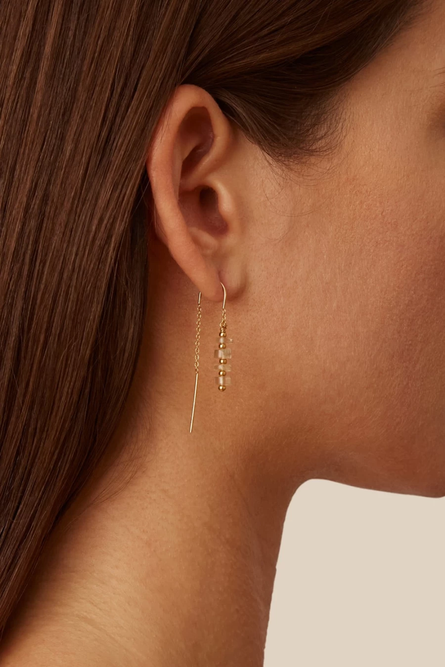 Chan Luu Women's Quartz Thread-Through Lantern Earrings - Handcrafted Bohemian Jewelry