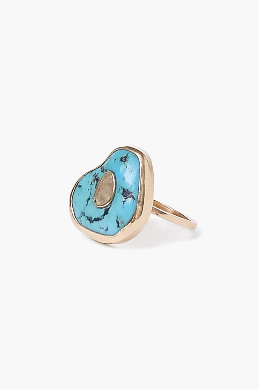 Chan Luu Women's 14K Gold Turquoise Oasis Ring - Handcrafted Bohemian Jewelry