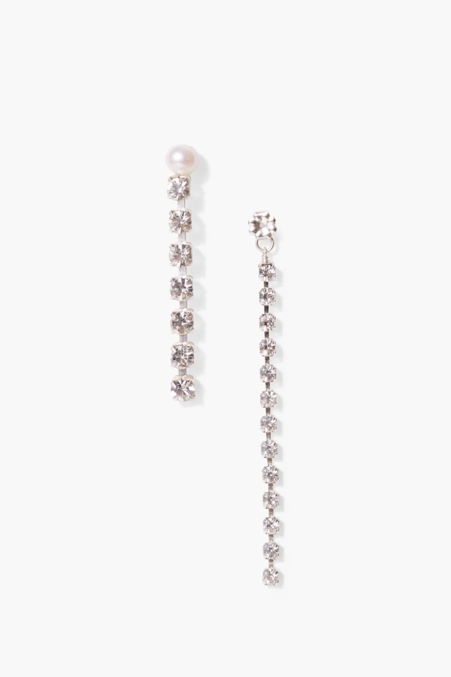 Chan Luu Women's Crystal and Silver Duo Earrings – Elegant Handcrafted Jewelry