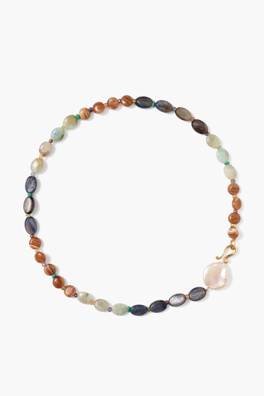 Chan Luu Carmela Multi-Strand Beaded Necklace for Women - Bohemian Layered Gemstone Jewelry