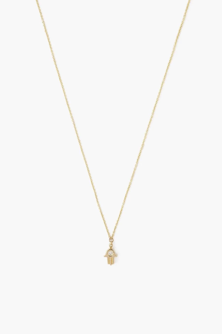 Chan Luu 14K Gold Hamsa Pendant Necklace for Women with Diamond Accents