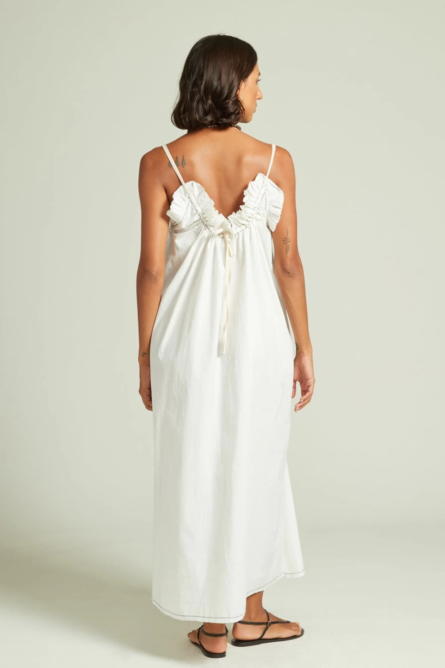 Chan Luu Women's Clara Natural Poplin Dress - Elegant & Comfortable Summer Wear