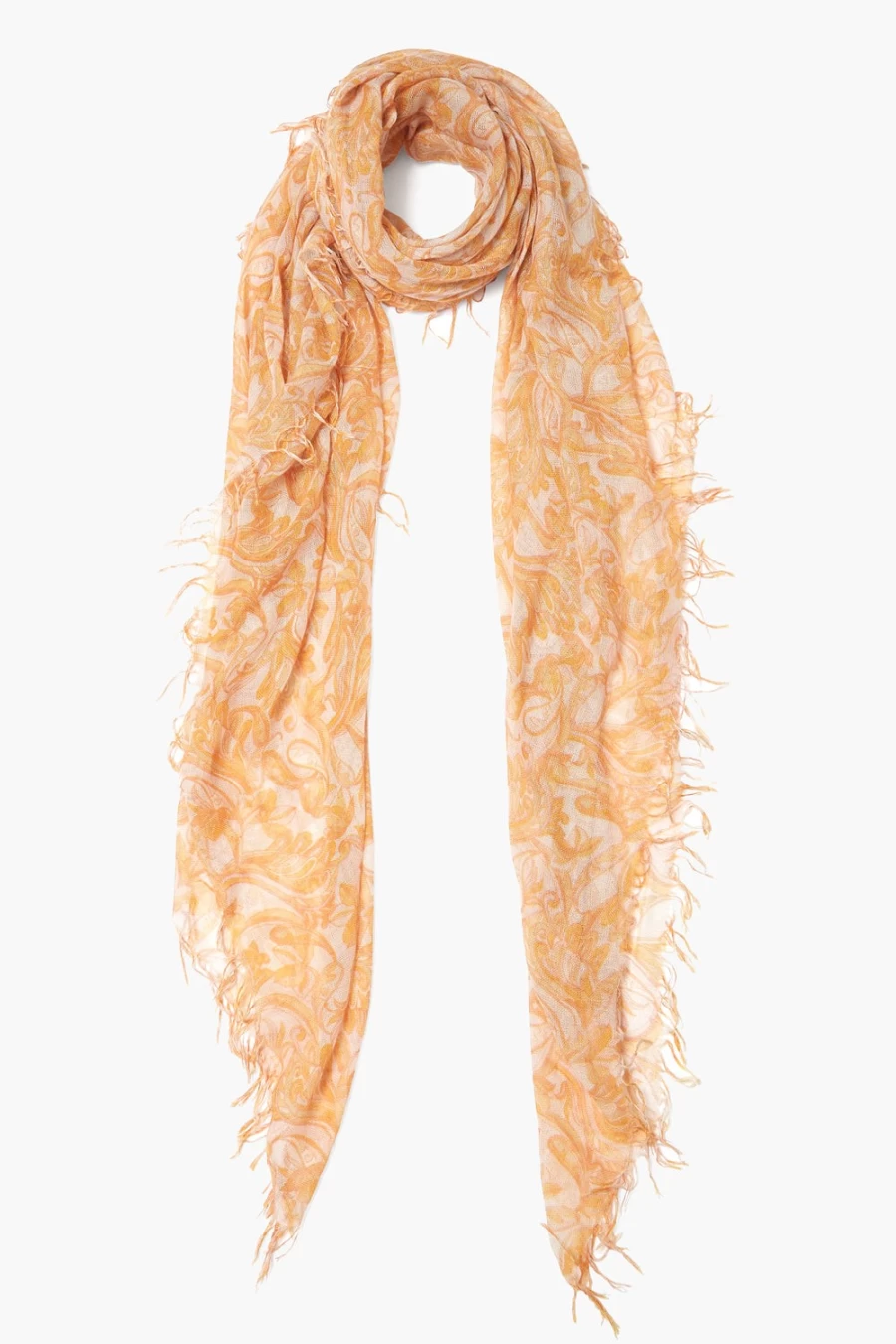 Chan Luu Women's Marigold Free Bird Cashmere Silk Scarf Luxury Fashion Accessory