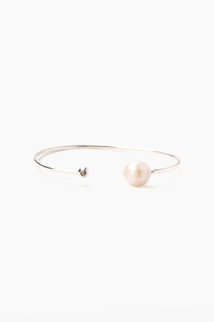 Chan Luu Women's White Pearl and Diamond Cuff Bracelet